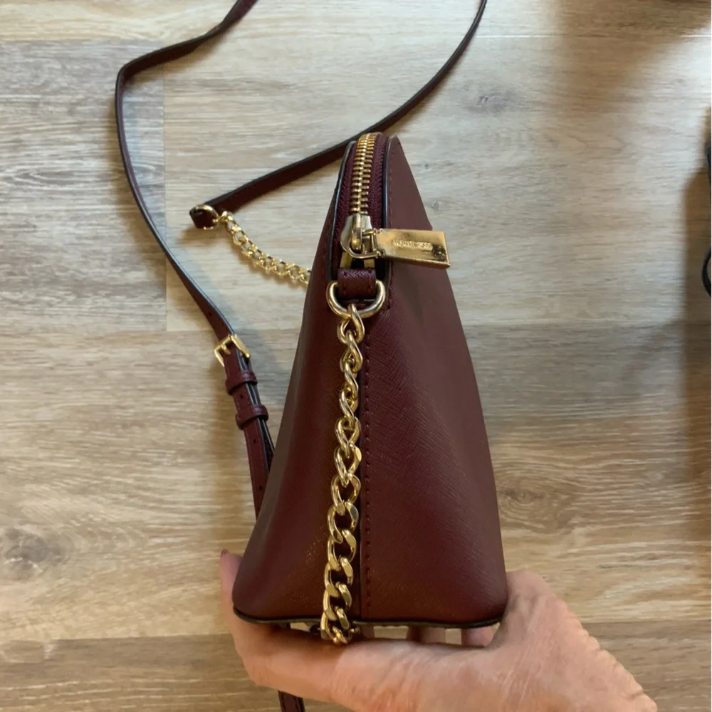 Michael Kors Red Jetset Travel Dome Crossbody bag